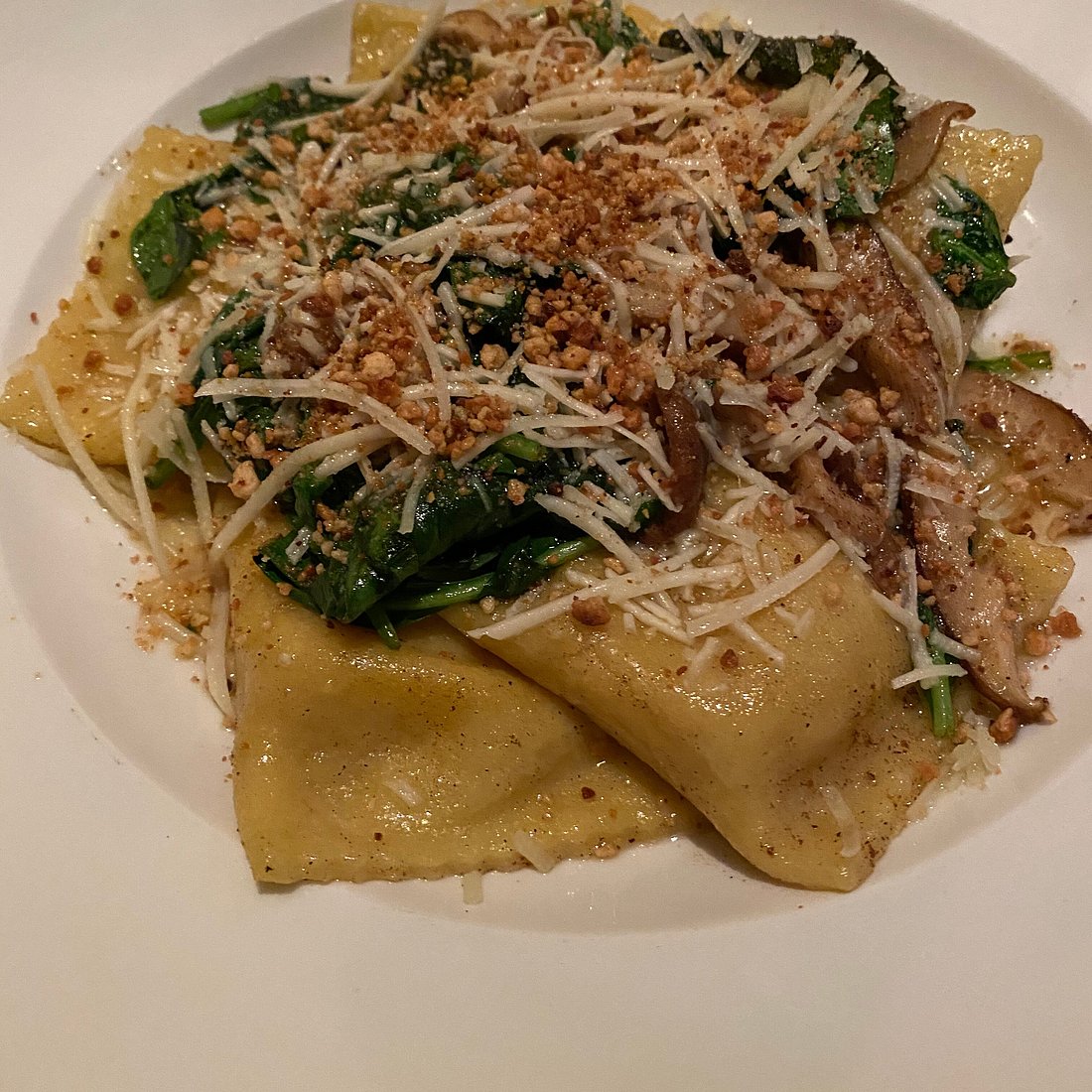 Lento Restaurant signature dishes Daily rotating seafood bar, House-made Pasta, Duck Poutine, Roasted Butternut Squash Ravioli